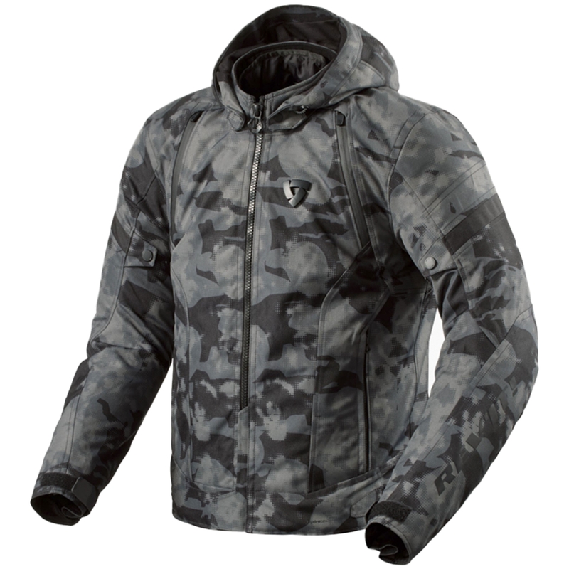 Revit Flare 3 H2O camo donkergrijs motorjack