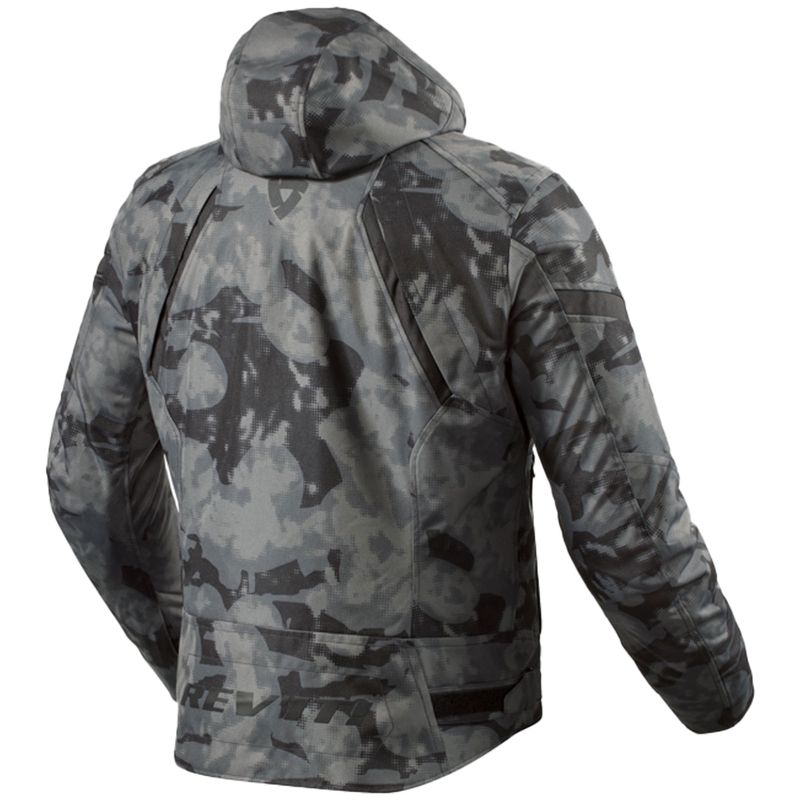 Revit Flare 3 H2O camo donkergrijs motorjack