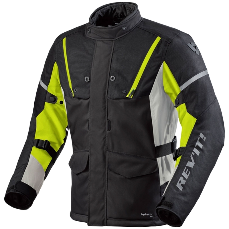 Revit Horizon 3 H2O zwart-fluo gele motorjas