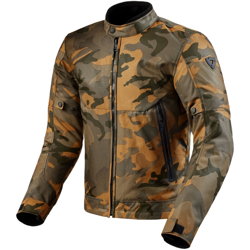 Revit Shade H2O camo-groene motorjas