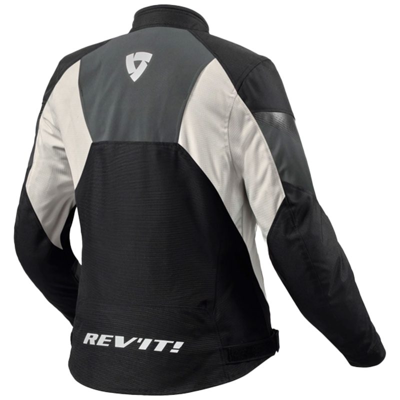 Revit Control H2O Dames Motorjack Zwart-Zilver