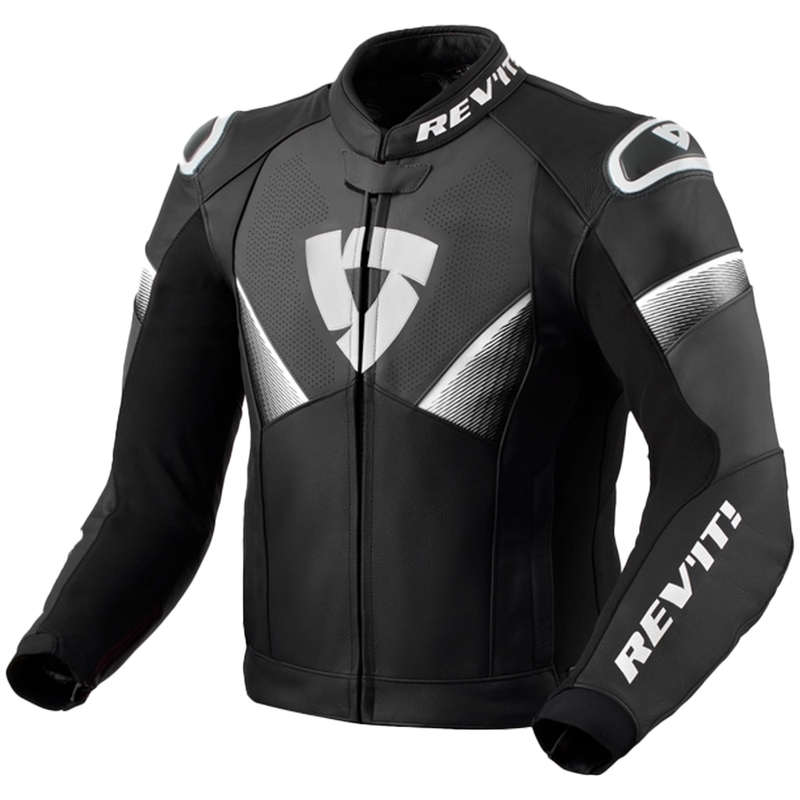 Revit Argon 2 zwart-wit leren motorjack