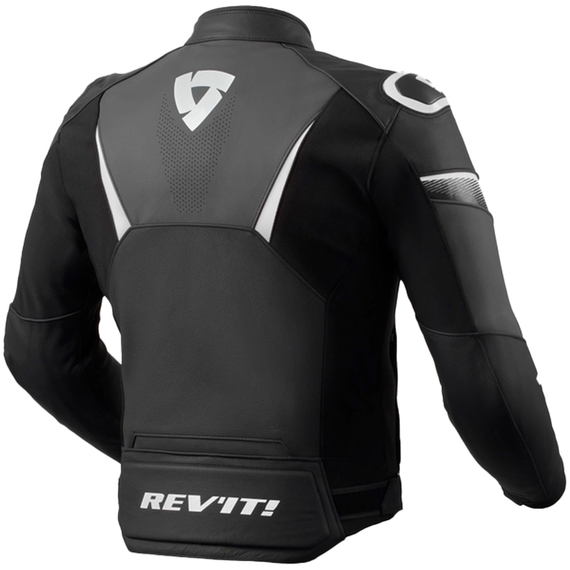 Revit Argon 2 zwart-wit leren motorjack