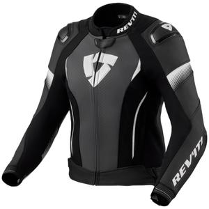 Revit Xena 4 Pro zwart-wit leren motorjack voor dames