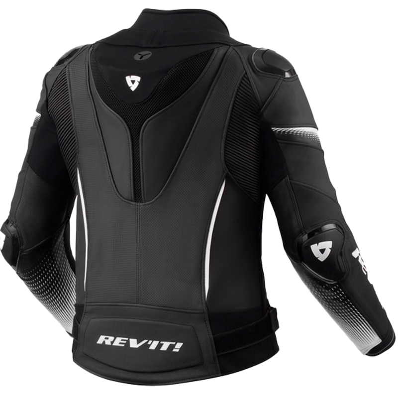 Revit Xena 4 Pro zwart-wit leren motorjack voor dames