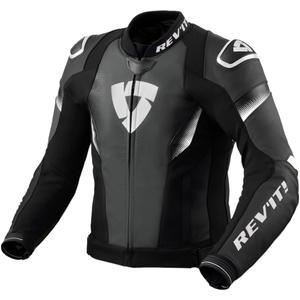 Revit Control zwart-wit leren motorjack