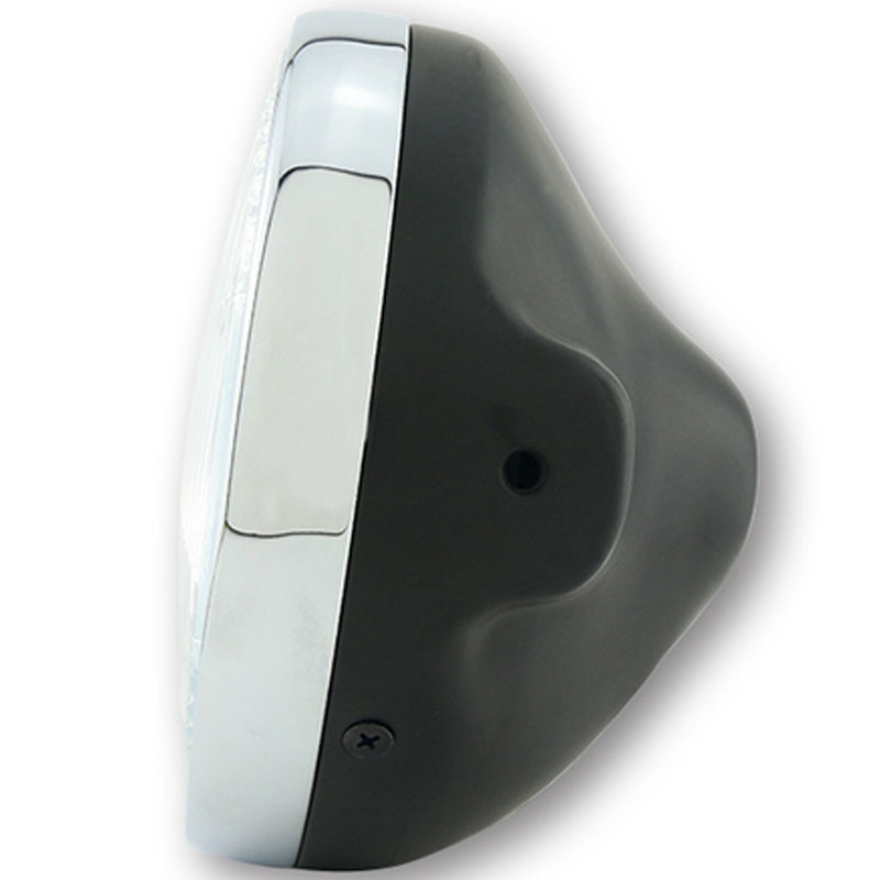 Highsider Smart LTD 7 koplamp met reliëfglas, glanzend zwart