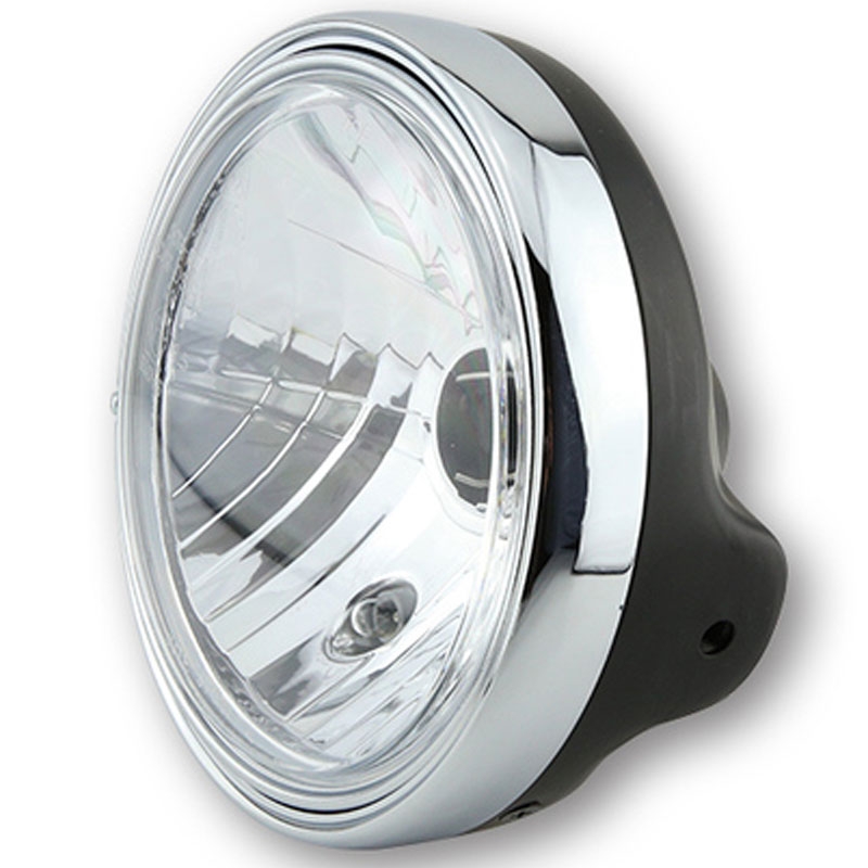 Highsider Smart LTD 7 koplamp met helder glas zwart