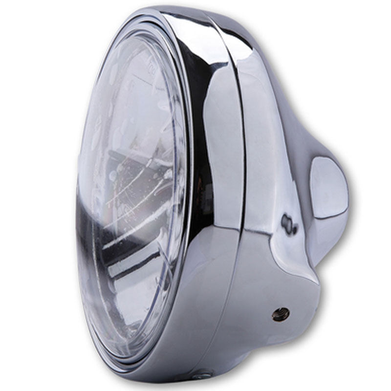 Highsider Smart LTD 7 koplamp met helder glas, chroom