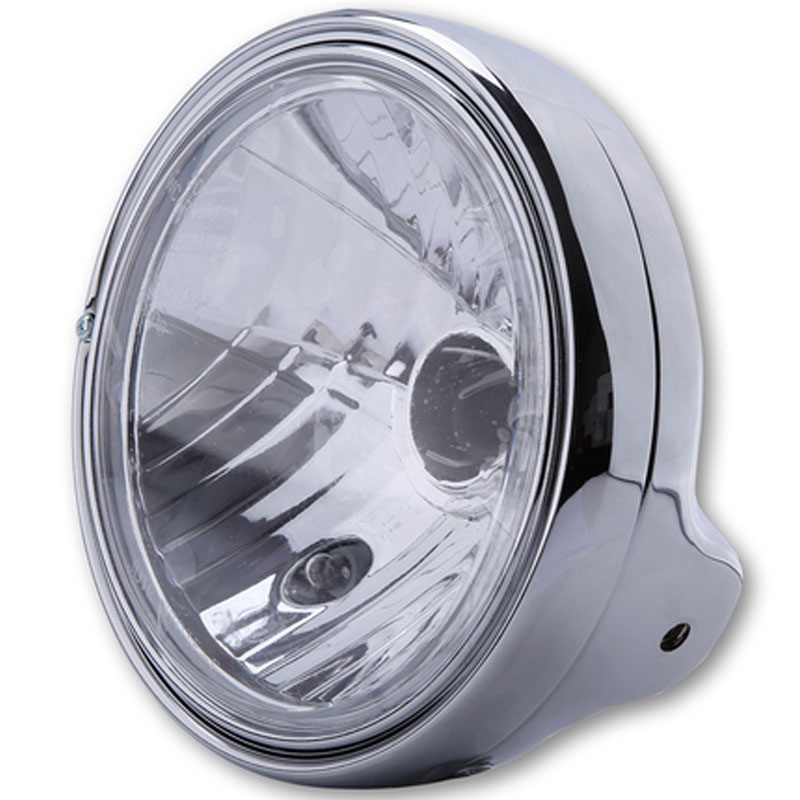 Highsider Smart LTD 7 koplamp met helder glas, chroom