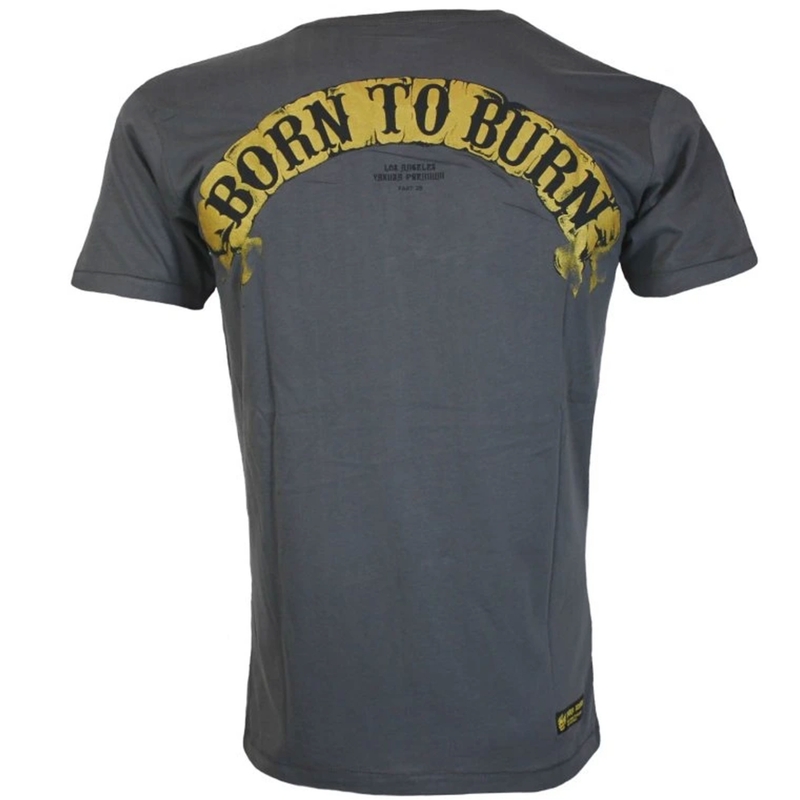 Yakuza Premium Born To Burn Flying Riots Los Angeles T-shirt donkergrijs