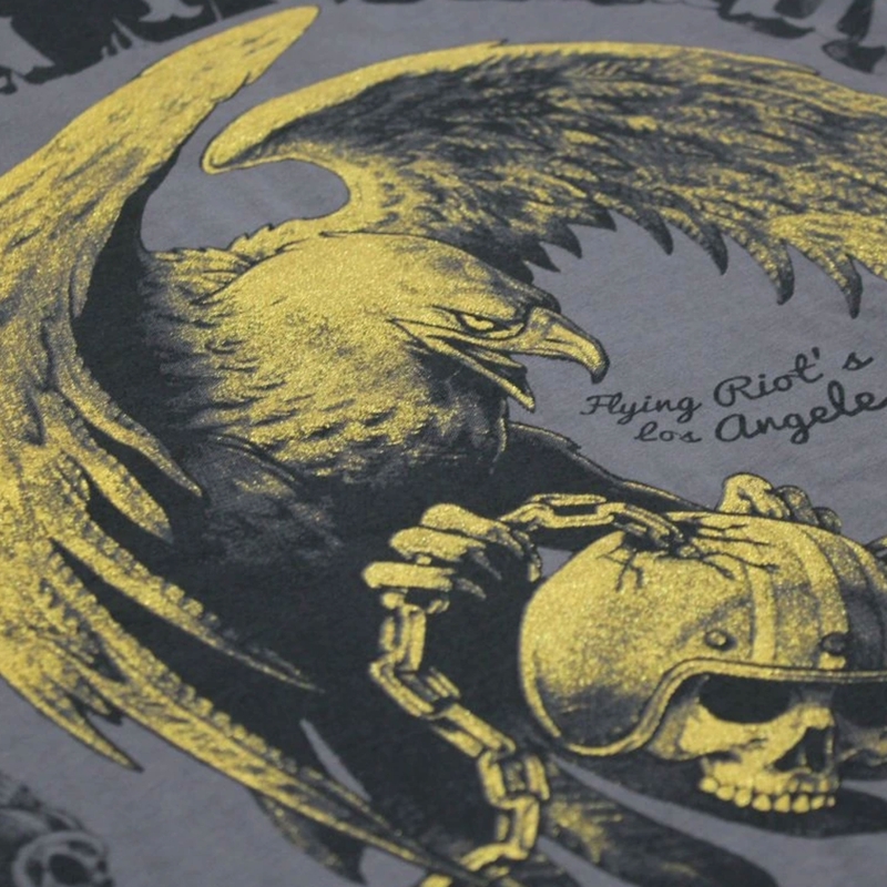 Yakuza Premium Born To Burn Flying Riots Los Angeles T-shirt donkergrijs
