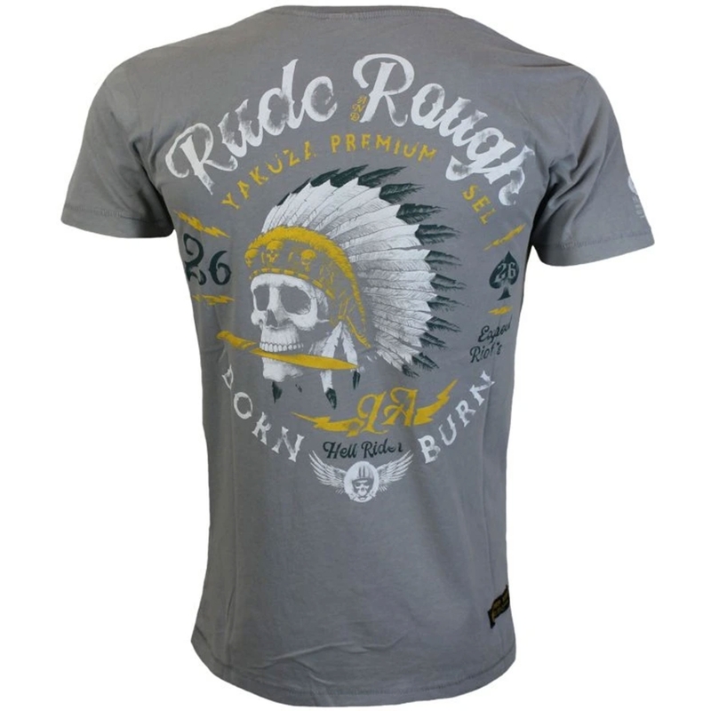 Yakuza Premium Rude and Rough T-shirt - Los Angeles grijs