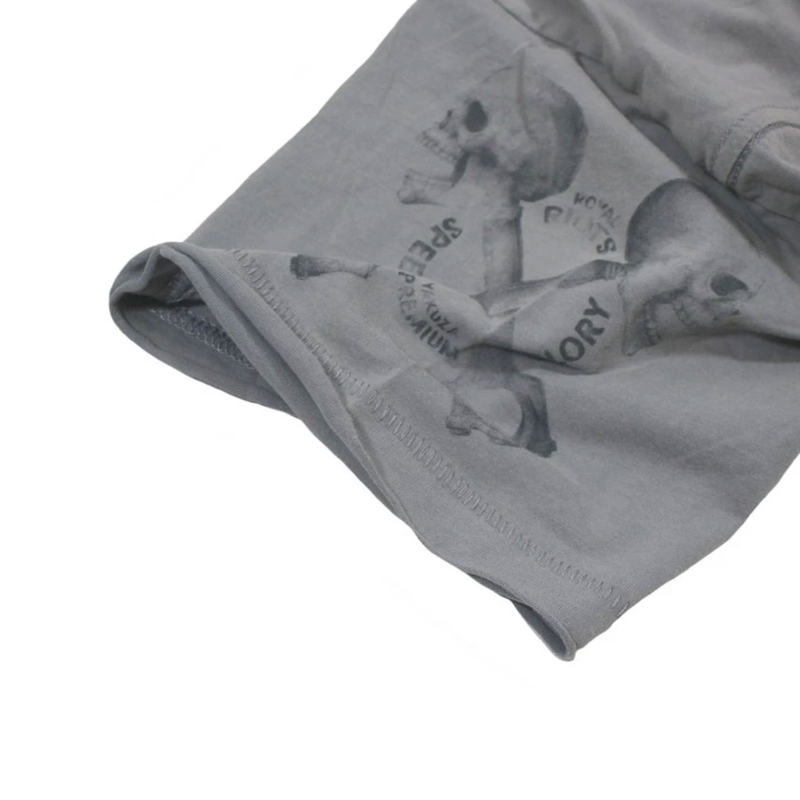 Yakuza Premium Rude and Rough Born to Burn T-shirt - Los Angeles grijs