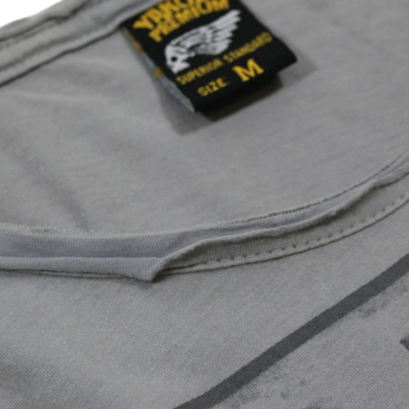 Yakuza Premium Rude and Rough Born to Burn T-shirt - Los Angeles grijs