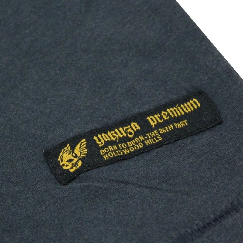 T-shirt Yakuza Premium Rude and Rough Born to Burn - Los Angeles blauw