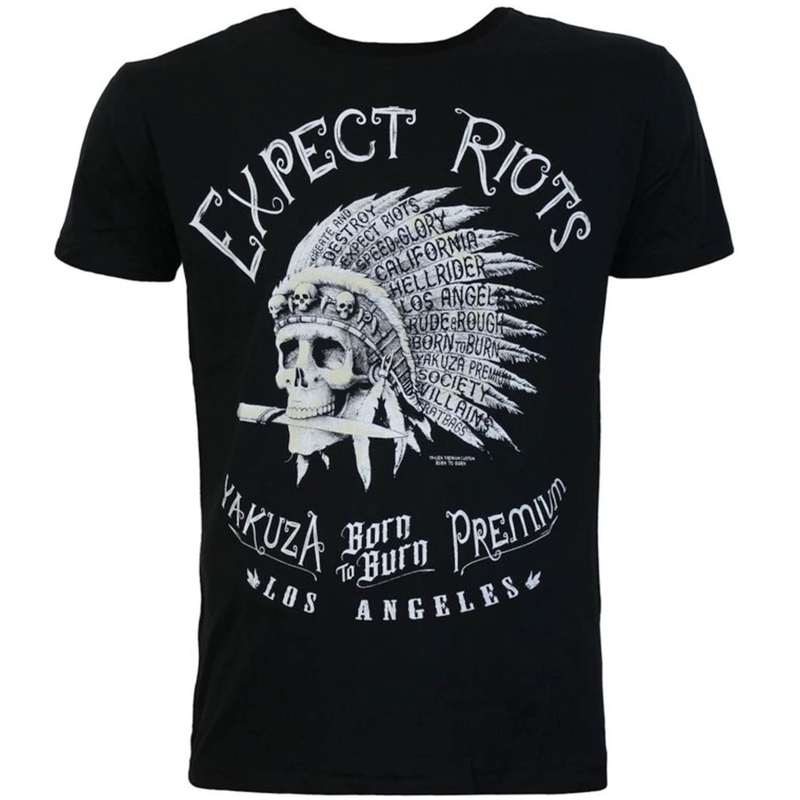 Yakuza Premium Expect Riots T-shirt - Los Angeles zwart