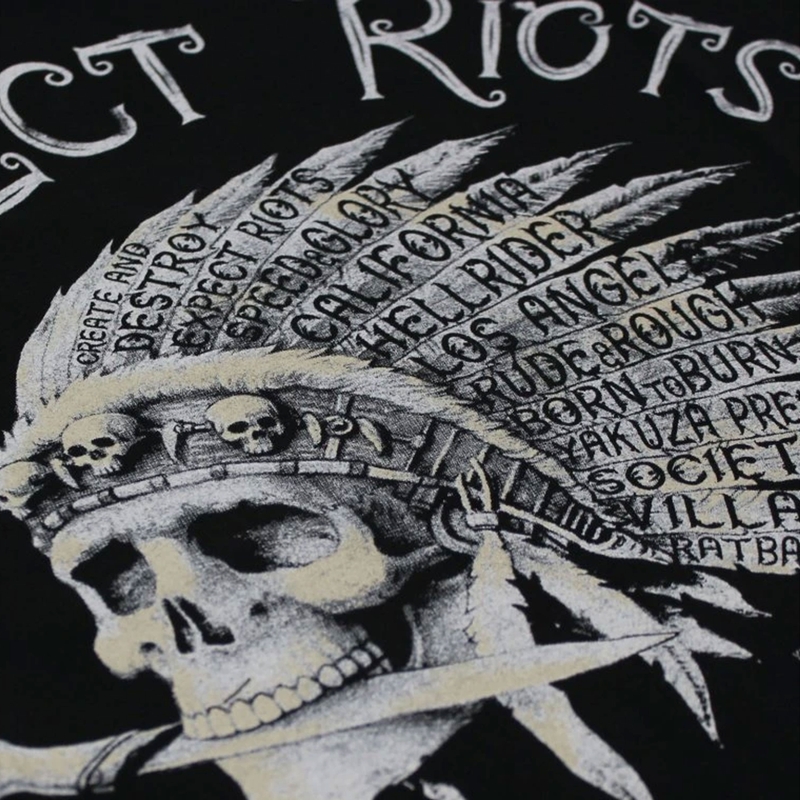 Yakuza Premium Expect Riots T-shirt - Los Angeles zwart