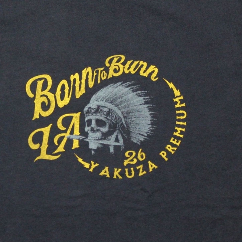 Yakuza Premium Rude and Rough T-shirt - Los Angeles donkerblauw