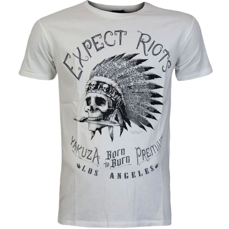 Yakuza Premium Expect Riots T-shirt - Los Angeles wit