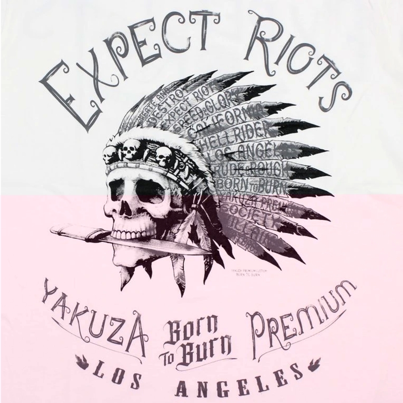 Yakuza Premium Expect Riots T-shirt - Los Angeles wit