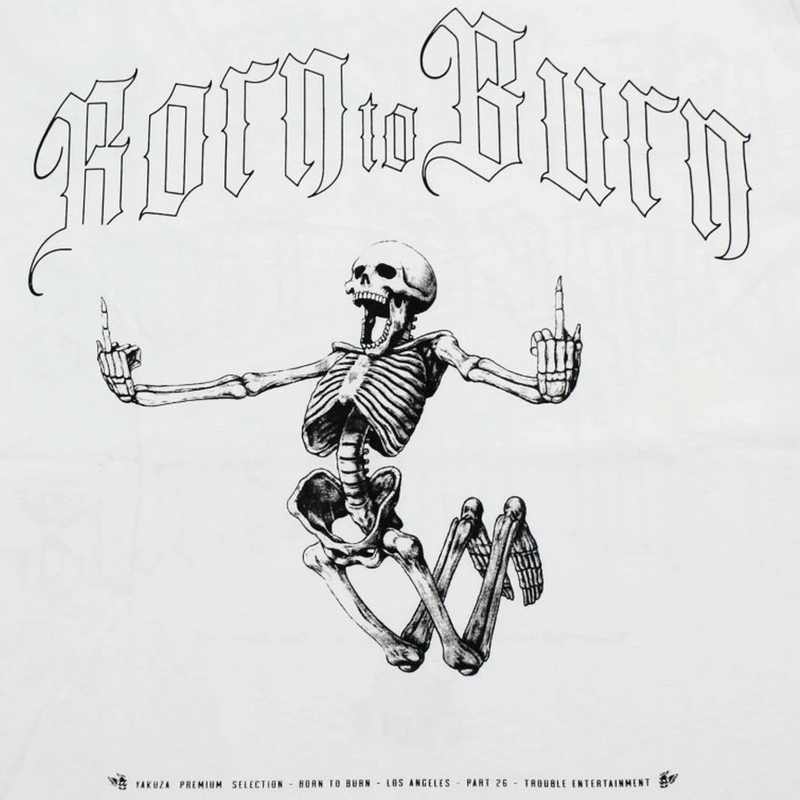Yakuza Premium Born to Burn T-shirt - Los Angeles wit