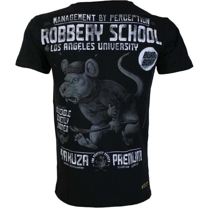 Yakuza Premium Robbery School T-shirt - Los Angeles zwart
