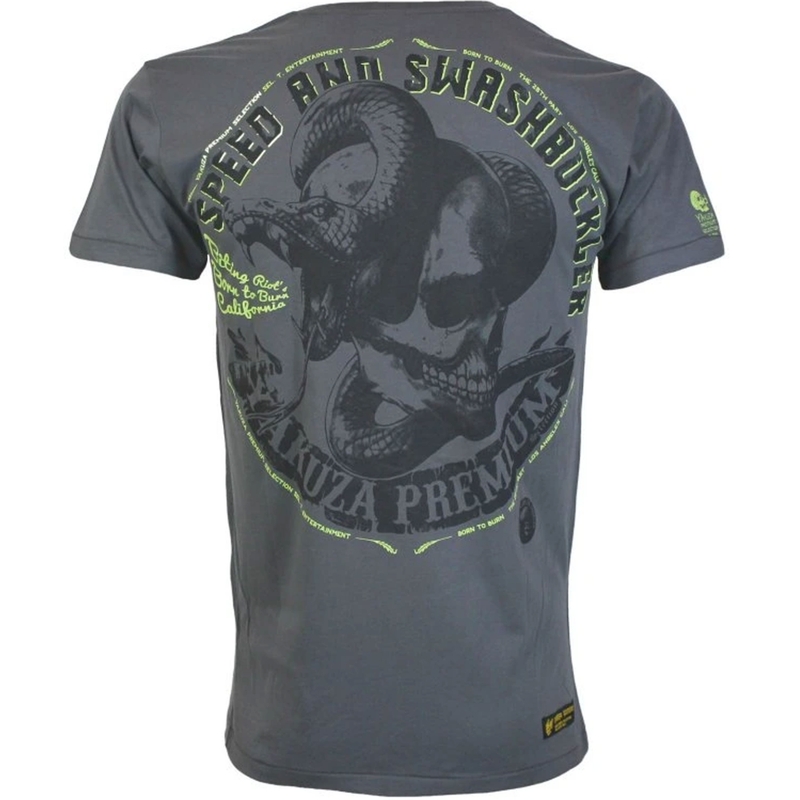Yakuza Premium Speed en Swashbuckler T-shirt donkergrijs