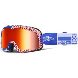100% Barstow Artist Motocrossbril met rode lens