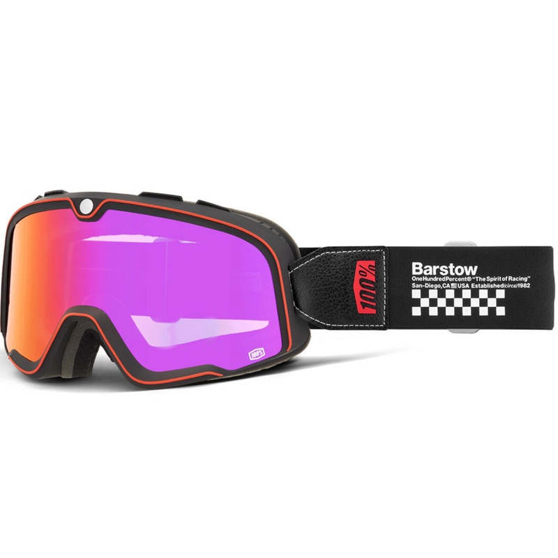 100% Barstow Erban crossbril met rood plexiglas