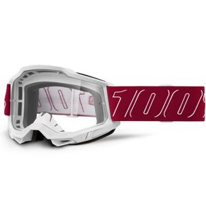 100% Accuri 2 Redline crossbril met helder plexiglas