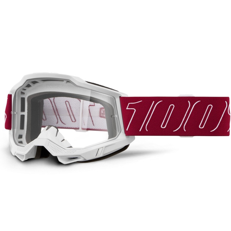 100% Accuri 2 Redline crossbril met helder plexiglas