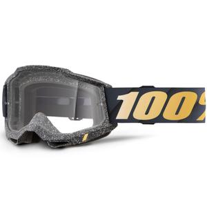 100% Accuri 2 Risland motorcrossbril met helder plexiglas