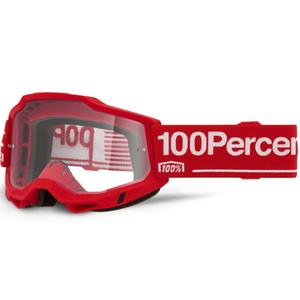 100% Accuri 2 Wolg crossbril met helder plexiglas