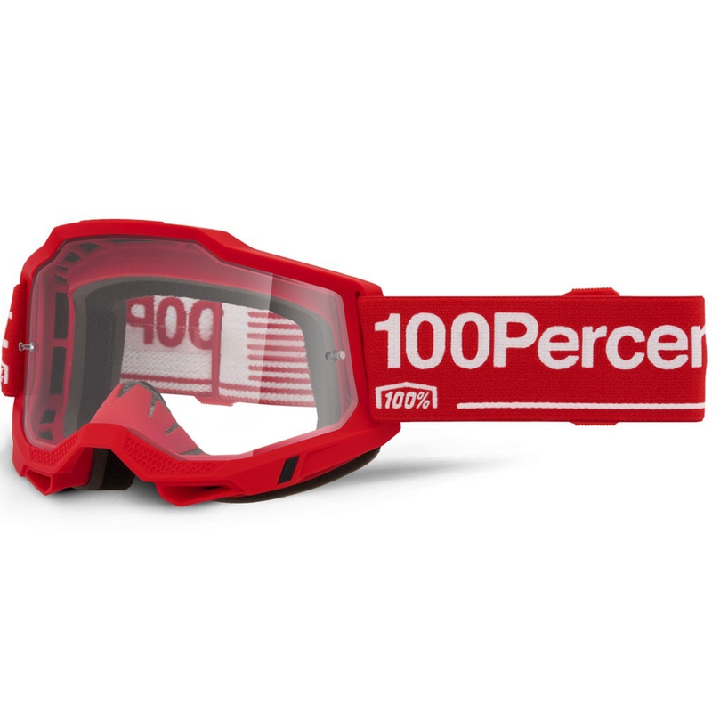 100% Accuri 2 Wolg crossbril met helder plexiglas