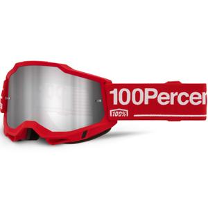 100% Accuri 2 Wolg crossbril met zilverkleurig plexiglas