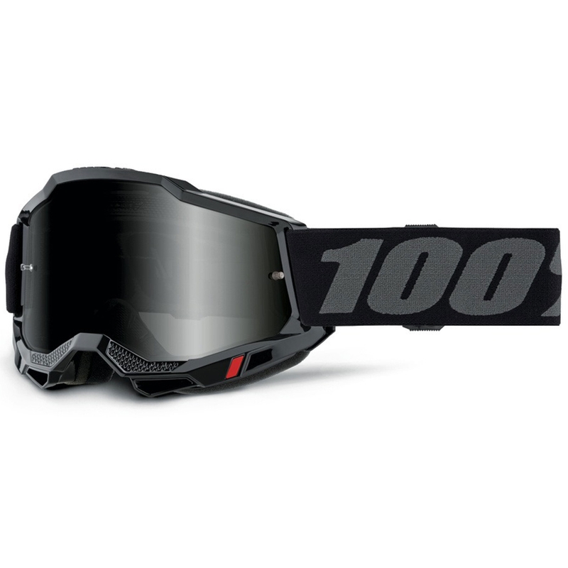 Motorcrossbril 100% Accuri 2 Zandzwart met gerookt plexiglas