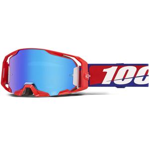 100% ARmatic Beste motorcrossbril met blauw plexiglas