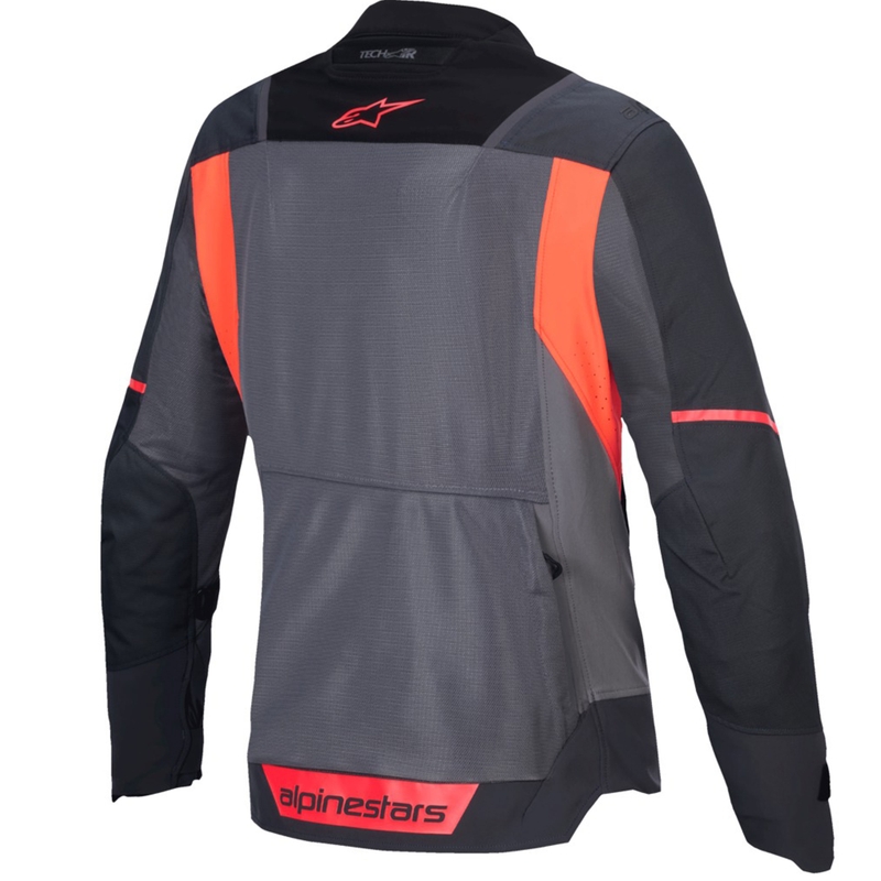 Alpinestars Stella ST-2 Air dames motorjack grijs-donkergrijs-fluo koraal
