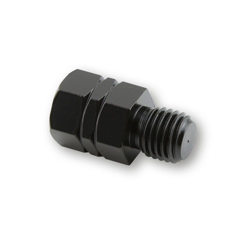 Adapter voor Highsider Smart spiegel van linkse schroefdraad M10 naar rechtse schroefdraad M10 zwart