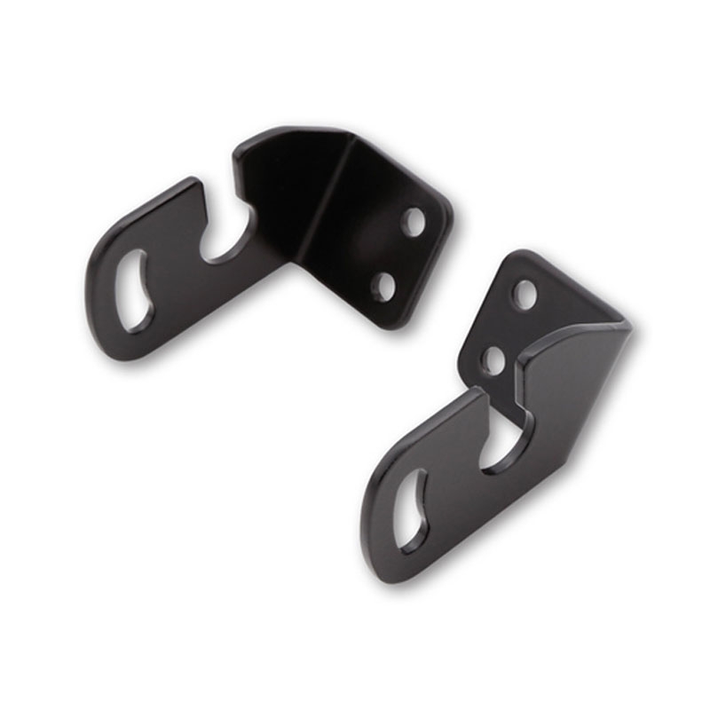 Originele Highsider Pro richtingaanwijzerhouder voor Aprilia/BMW/Triumph/Yamaha motorfiets kentekenplaat, zwart