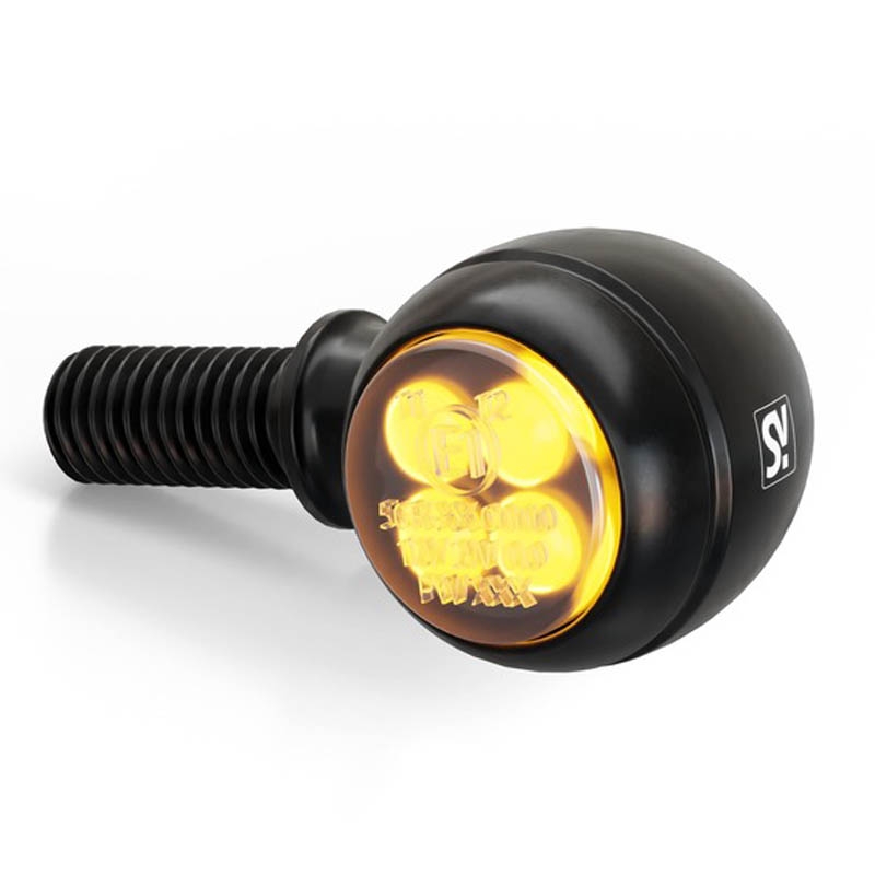 Motorfiets richtingaanwijzers Highsider Smart Circula-S LED 3in1 zwart