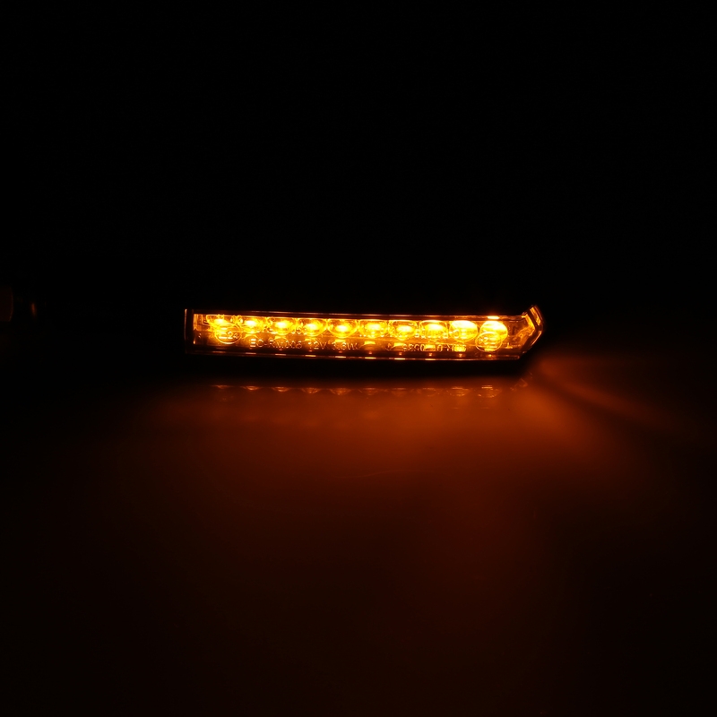 Motorfietsknipperlichten Highsider Smart Run-TS LED zwart