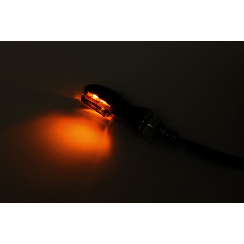 Motorfietsknipperlichten Highsider Smart SPARK LED zwart met gerookt glas