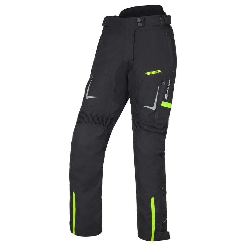 RSA EXO 2 Dames Motorshorts Zwart-Fluo Geel
