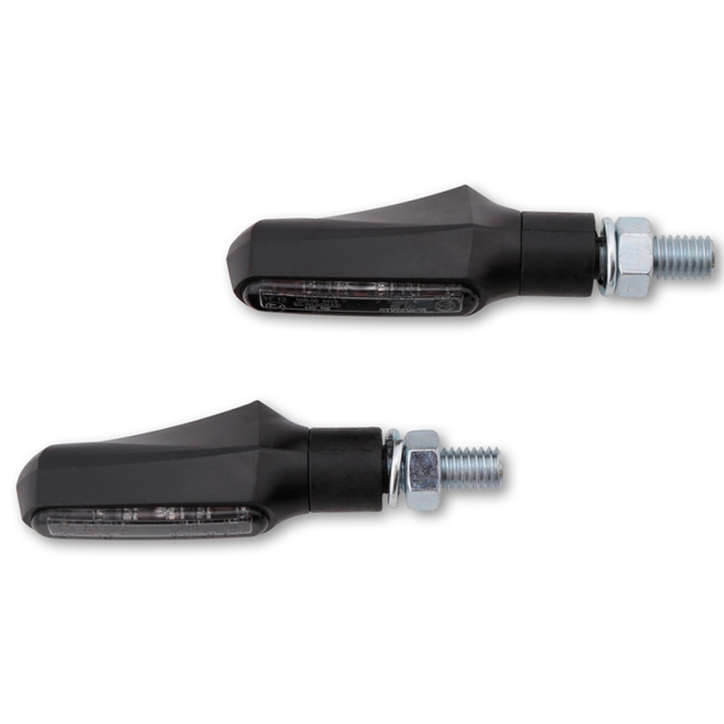 Motorfiets richtingaanwijzers Highsider Smart Shorty Fin zwart
