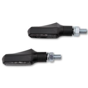 Motorfiets richtingaanwijzers Highsider Smart Shorty Fin 2in1 zwart
