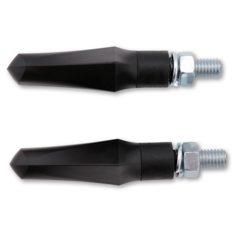 Motorfiets richtingaanwijzers Highsider Smart Shorty Fin 2in1 zwart