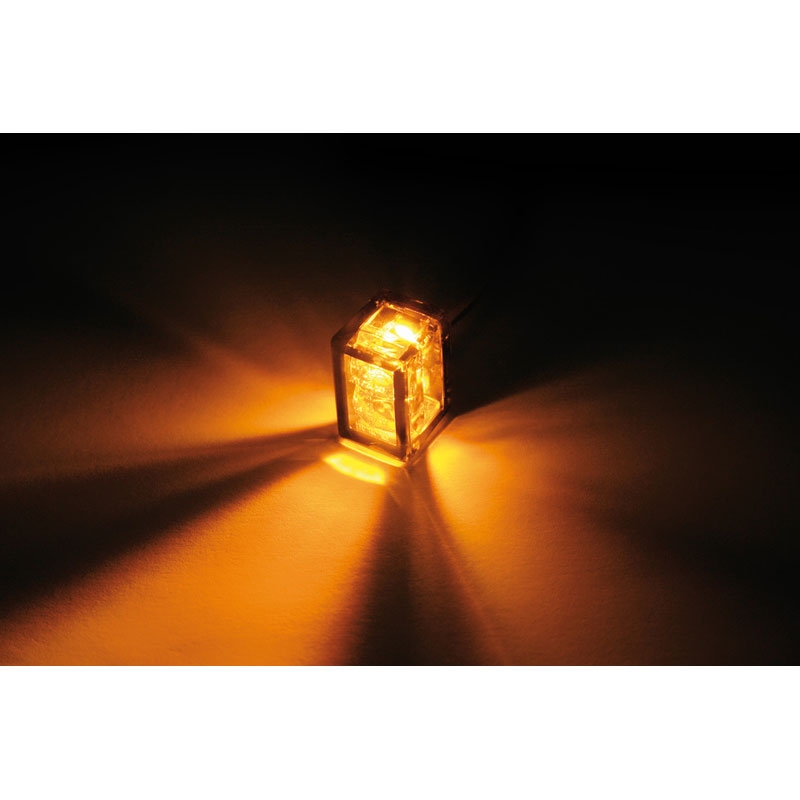 Motorfiets richtingaanwijzers Highsider Smart Micro Cube-V LED rookgrijs