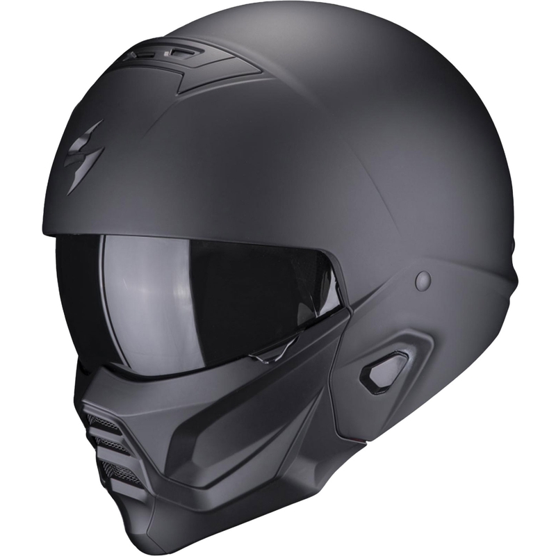 Open motorhelm met masker Scorpion EXO-COMBAT II Solid zwart mat
